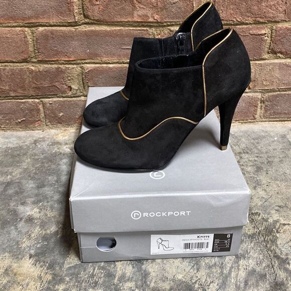 Rockport Black Suede Presia Bootie Size 8 NEW - Picture 10 of 10